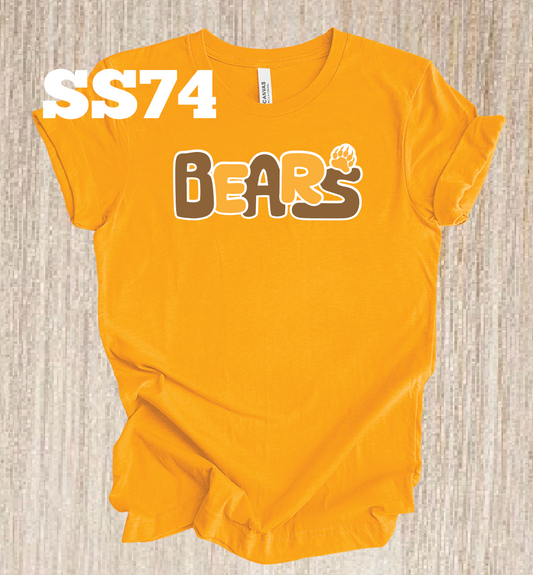 Central Bears Bubble Letters