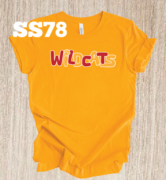 Mater Dei Wildcats Bubble Letters