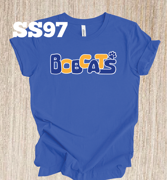 Westside Catholic Bobcats Bubble Letters