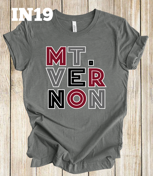 Mt. Vernon - red/gray/black