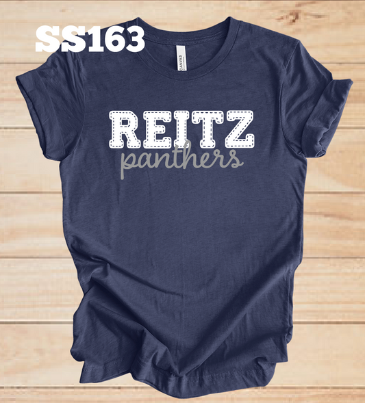 Reitz Panthers Faux Stitched