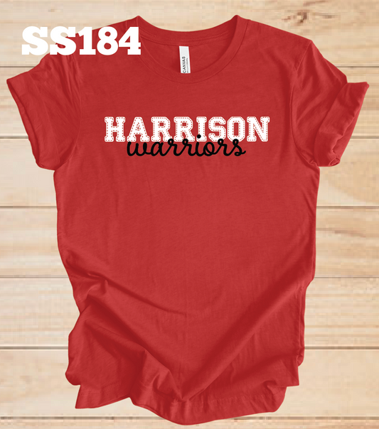 Harrison Warriors Faux Stitched