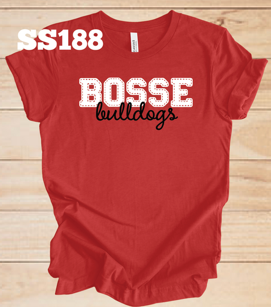 Bosse Bulldogs Faux Stitched