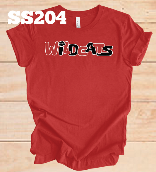 Cynthia Heights Wildcats Bubble Letters