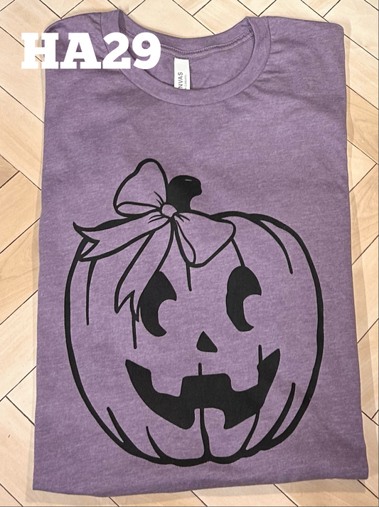Jack-o-Lantern with Bow