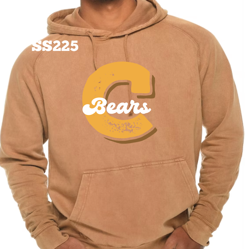 Big C Central Bears Vintage Hoodie (Camel)