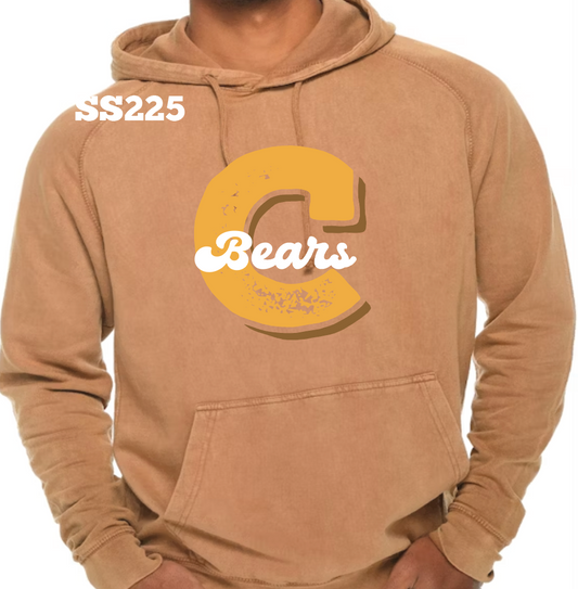 Big C Central Bears Vintage Hoodie (Camel)