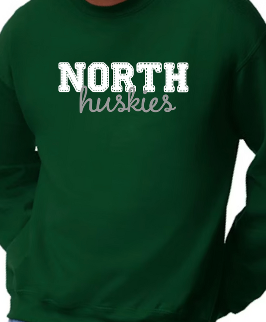 North Faux Stitched Crew
