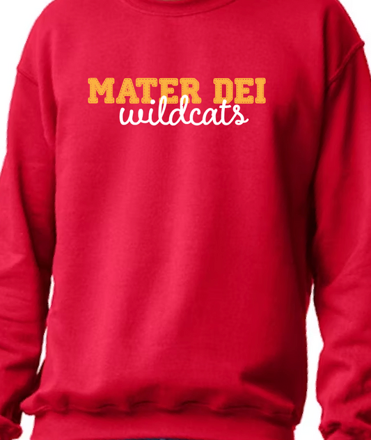 Mater Dei Faux Stitched Crew