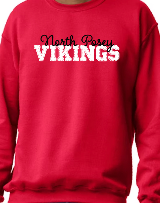 North Posey Faux Stitched Crew