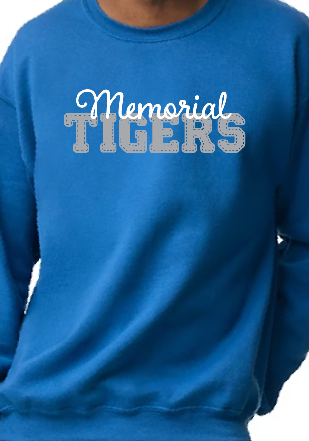 Memorial Faux Stitched Crew