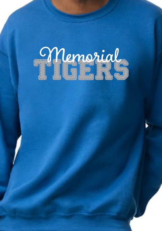 Memorial Faux Stitched Crew