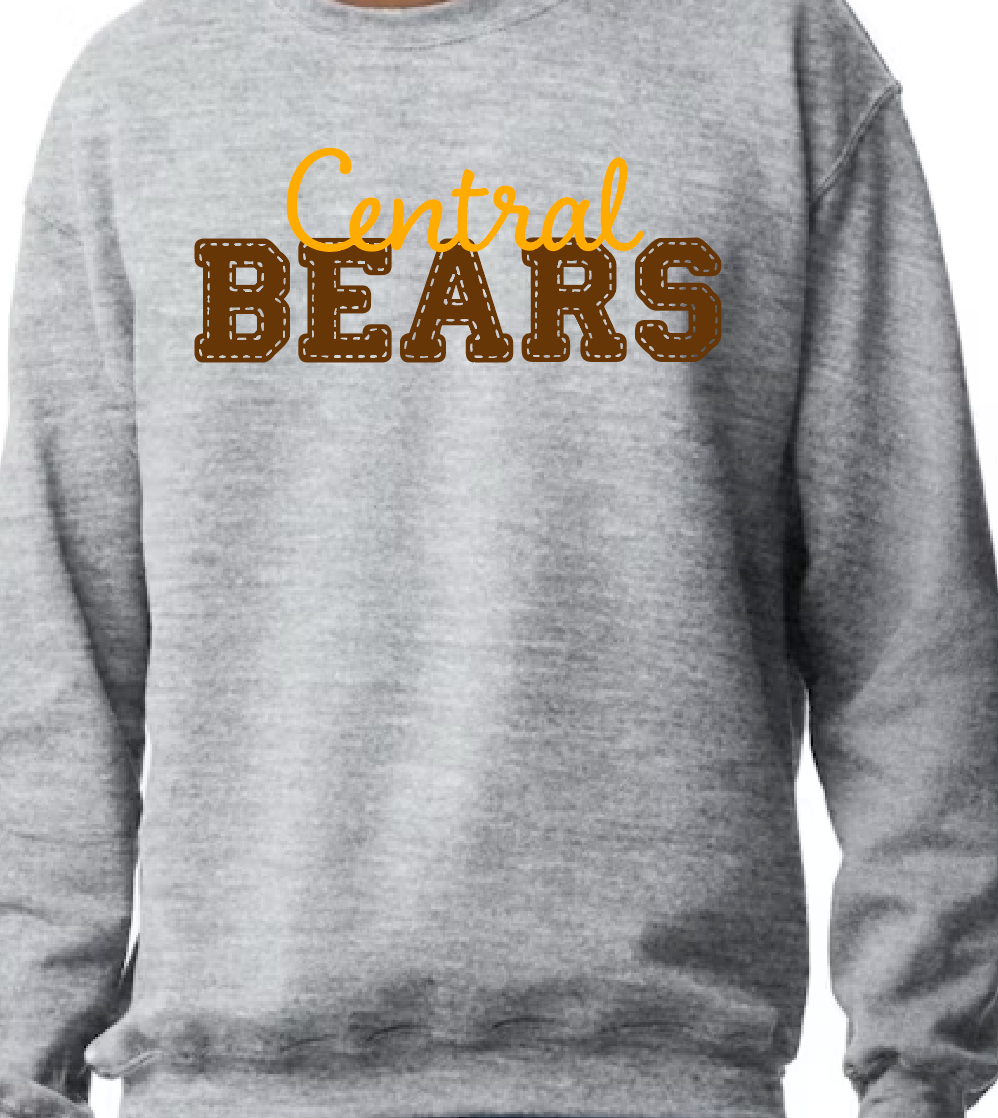 Central Faux Stitched Crew
