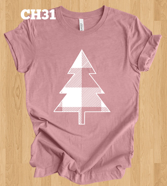 Plaid Christmas Tree Short Sleeve