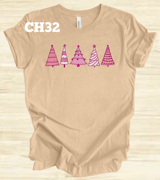Pink Christmas Trees