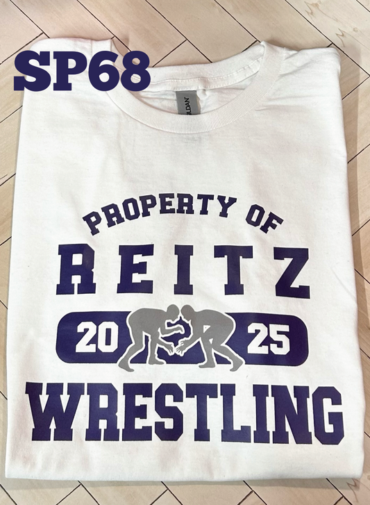 Property of Reitz Wrestling White