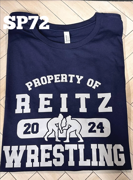 Property of Reitz Wrestling Navy