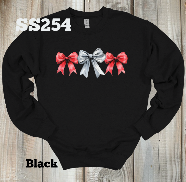 Red/Silver Bow Crew