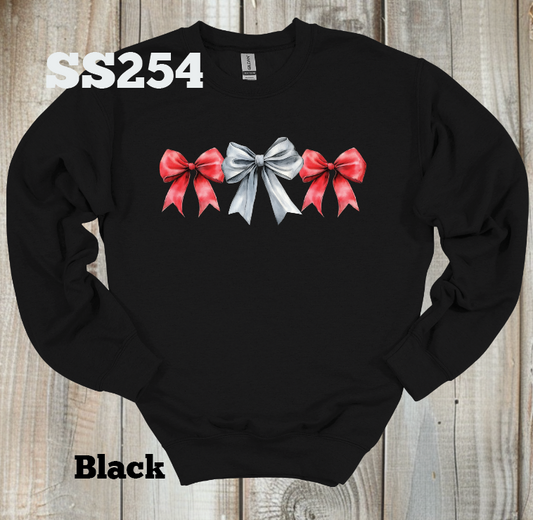 Red/Silver Bow Crew