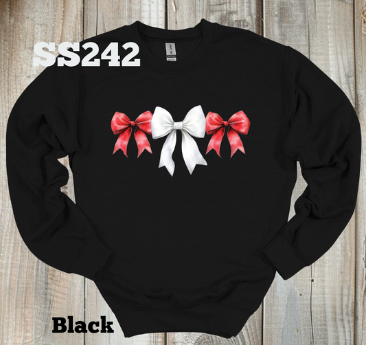 Red/White Bow Crew