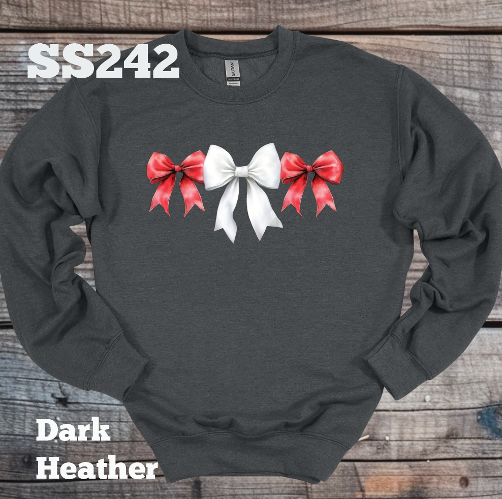 Red/White Bow Crew