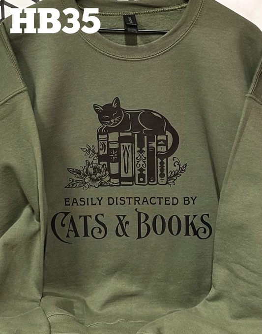 Easily Distracted by Cats and Books