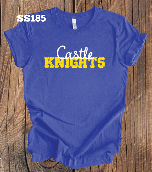 Castle Knights Faux Stitched