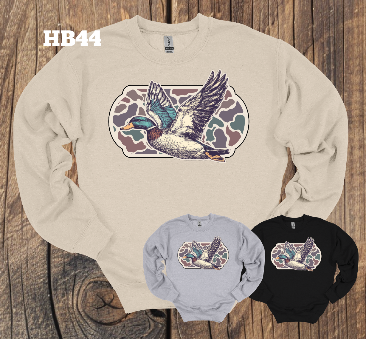 Flying Duck on Camo - Crew