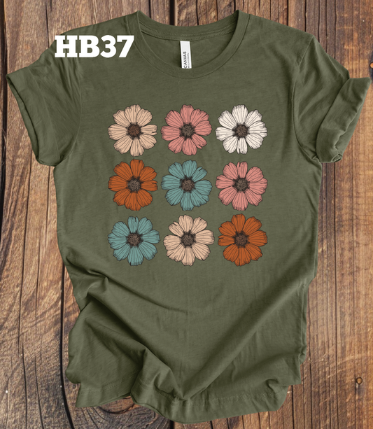 3x3 Flowers