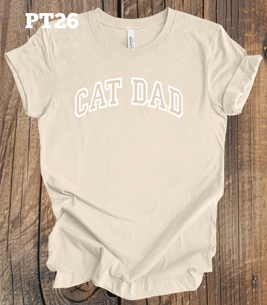Cat Dad - Outlined