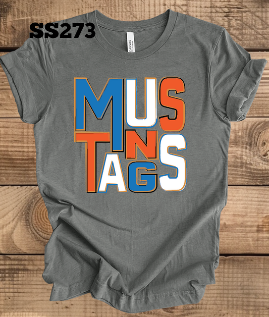 McCutchanville Mustangs - Stacked