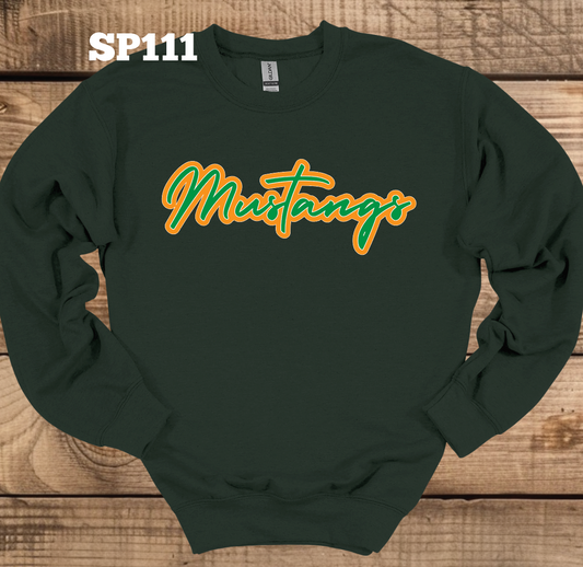 Golfmoor Mustangs Script Crew