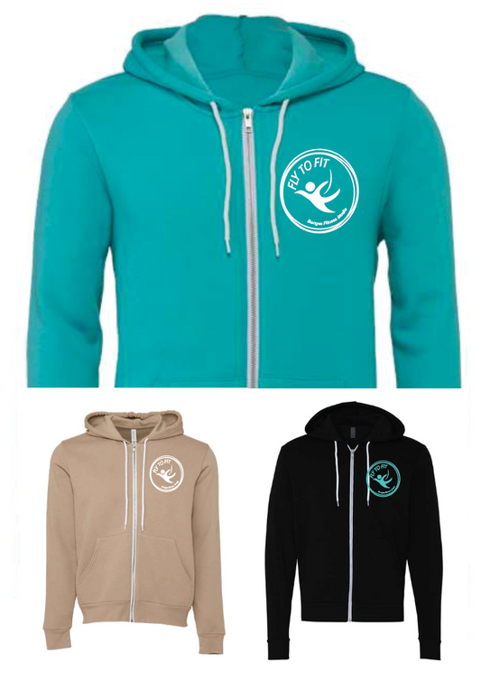 Fly To Fit Staff - Bella+Canvas Zip Sweatshirt