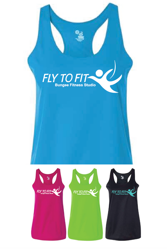 Fly To Fit Staff - Badger Dry-Fit Womens Racerback Tank