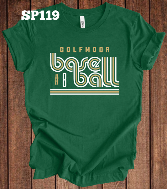 Golfmoor Baseball Retro w/ Custom Number