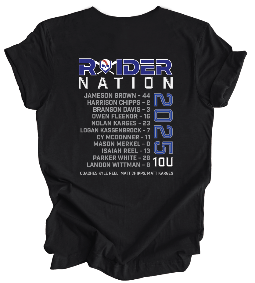 Raiders 2025 Roster Tee Regular