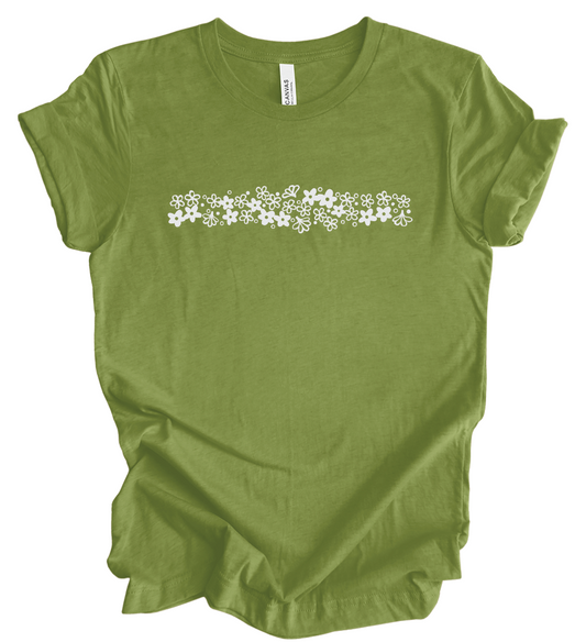 Pyrex Green Floral