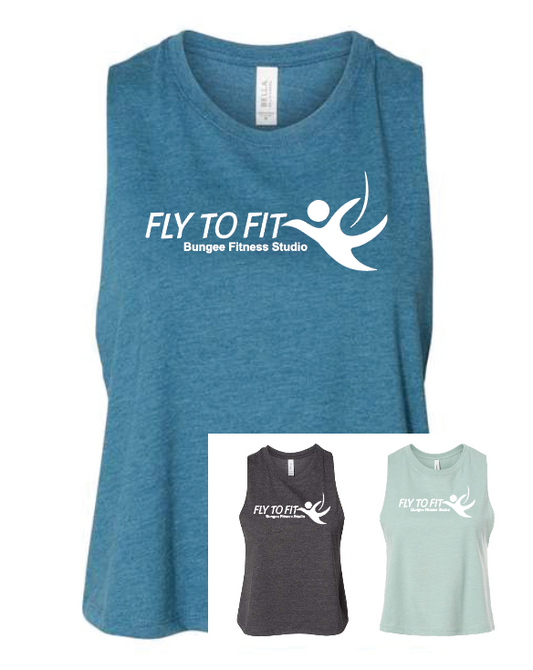 Fly To Fit Staff - Women's Racerback Crop Tank