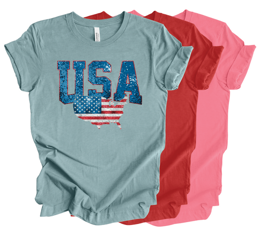 Faux Sequin USA