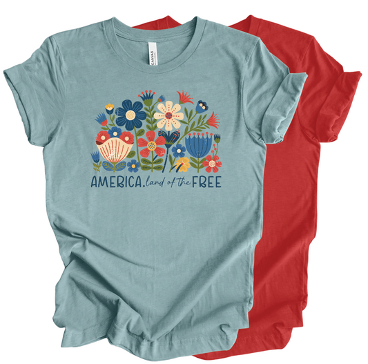 America Land of the Free Flowers