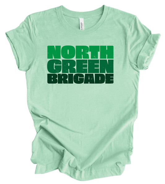 North Green Brigade Stacked - Vintage Print