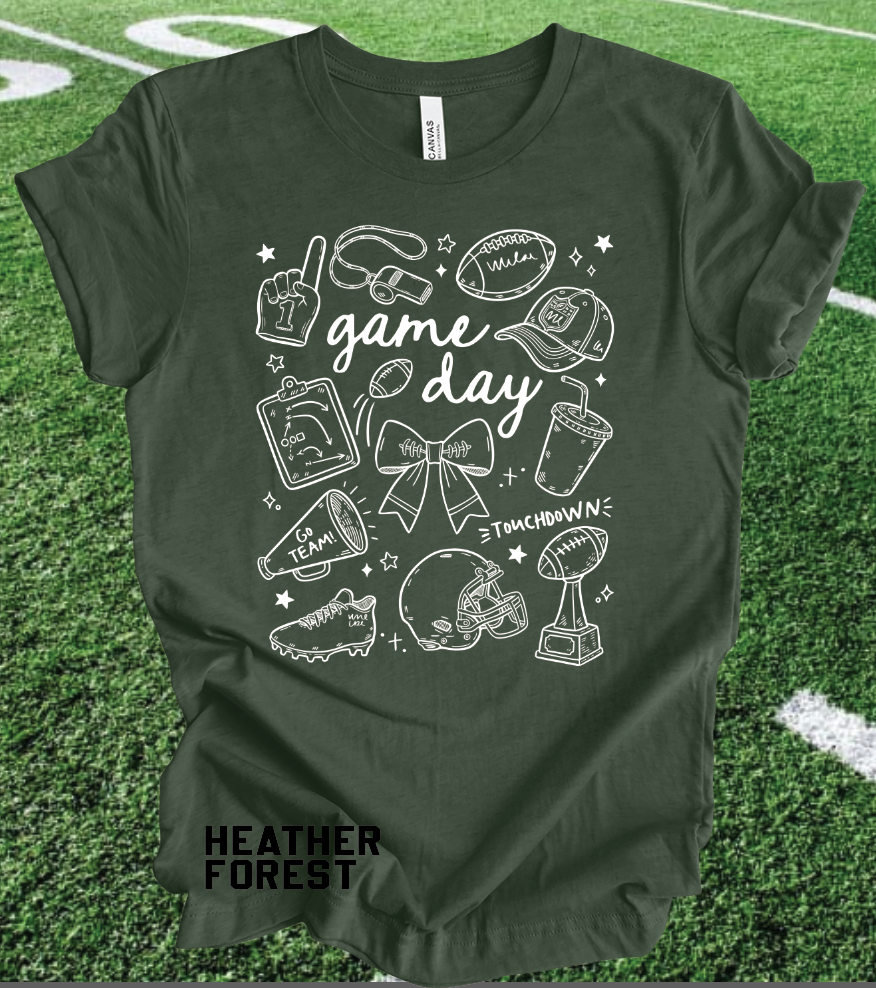 Football Game Day Illustrated