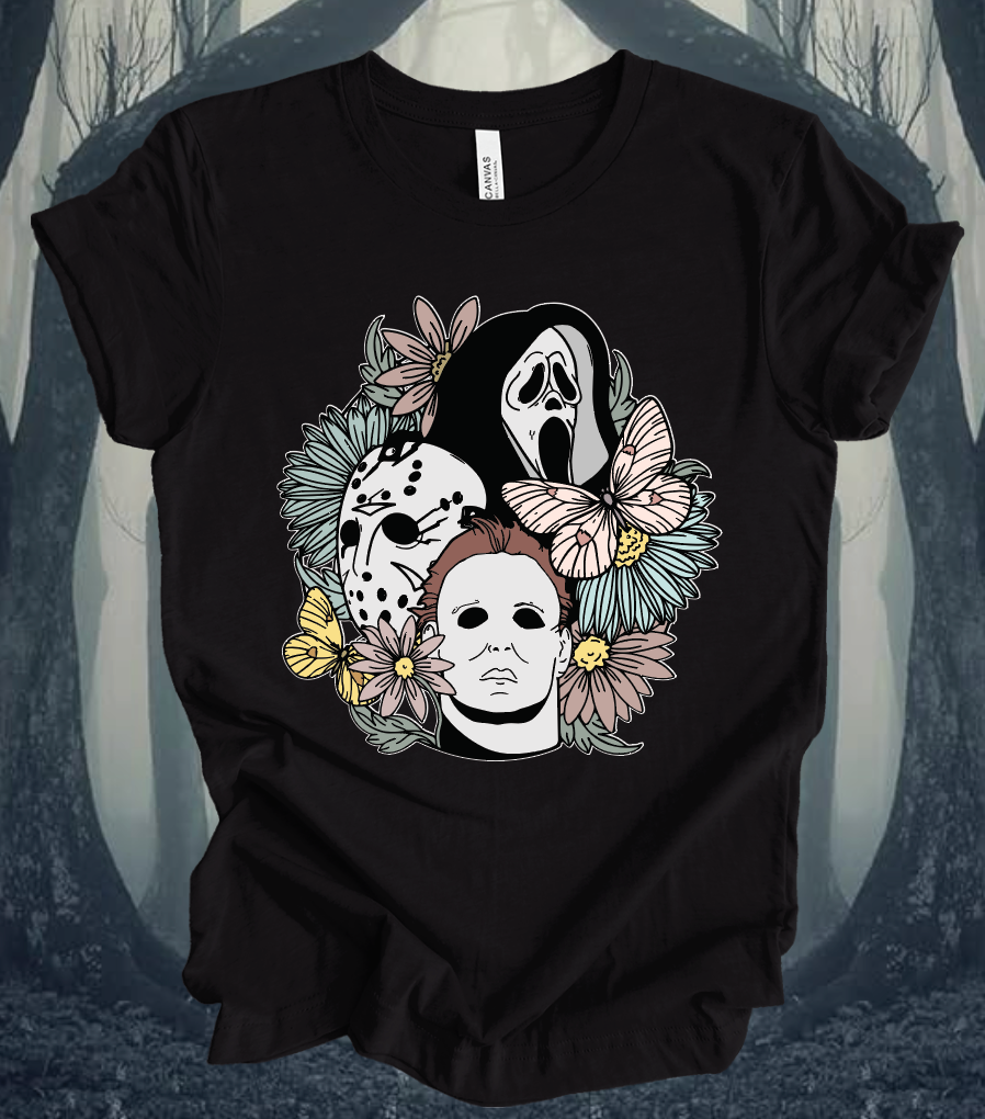 Horror Floral - Cool Colors
