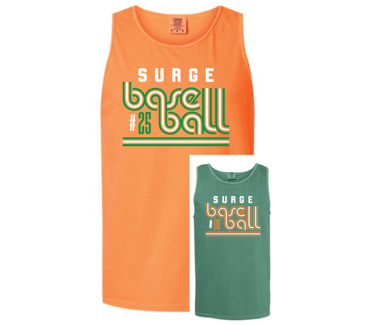 Surge Baseball Retro Tank w/ Custom Number