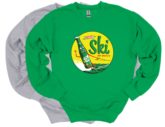 Ski Vintage Ad - Crew Neck