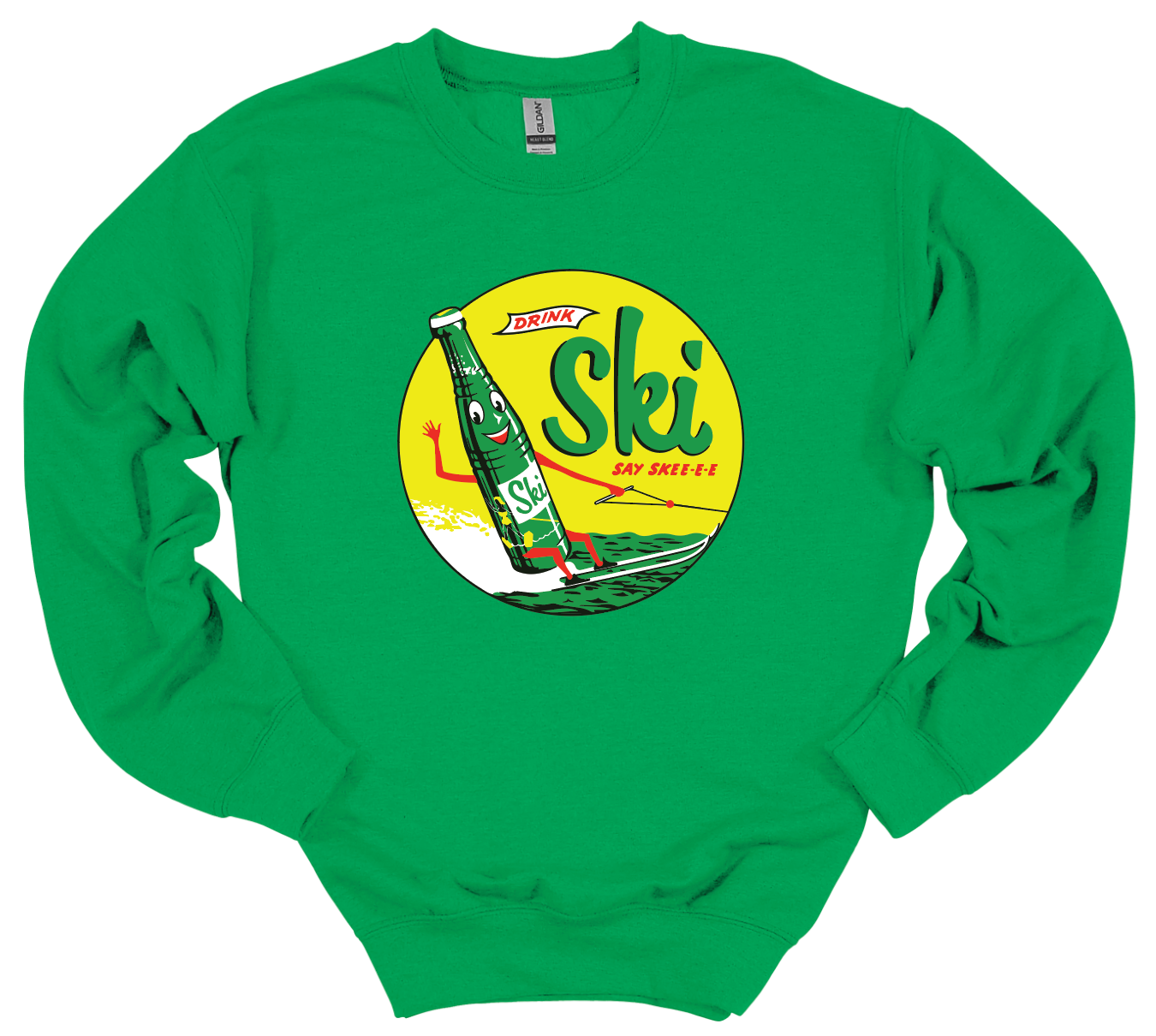 Ski Vintage Ad - Crew Neck