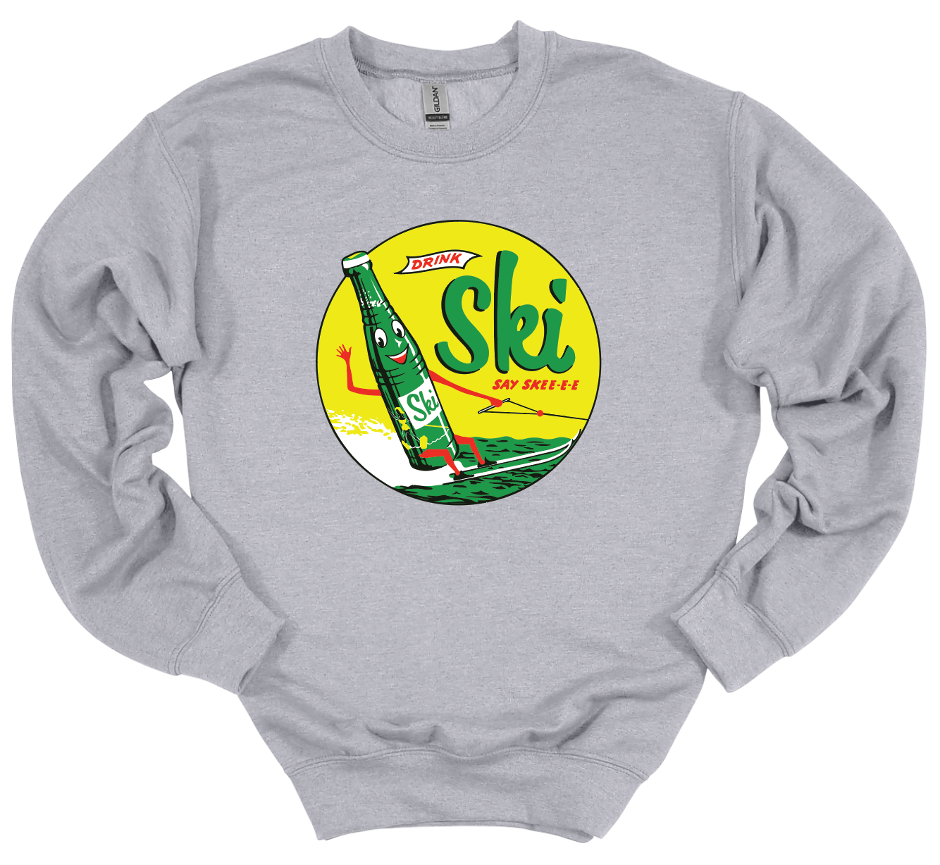 Ski Vintage Ad - Crew Neck