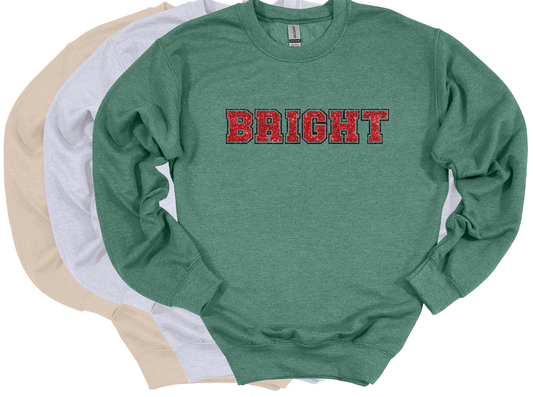 Bright - Faux Glitter Crew