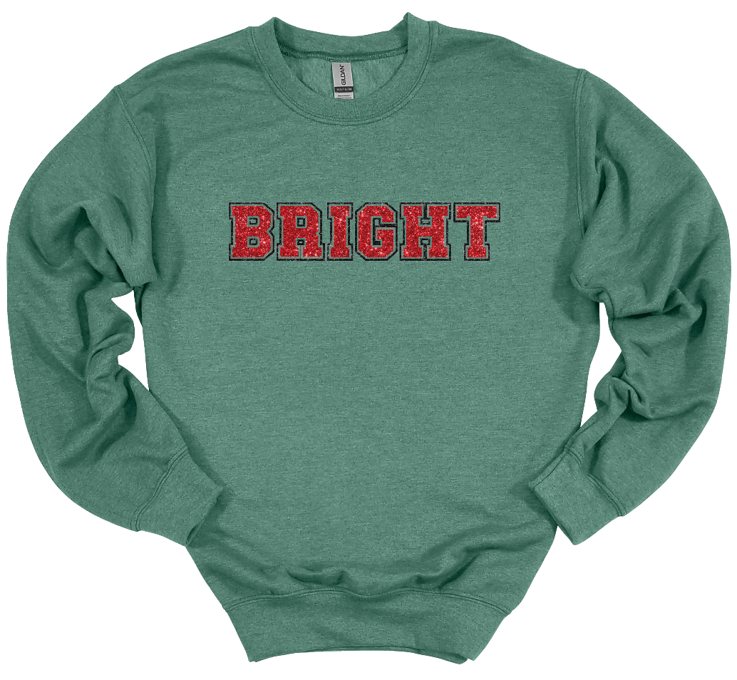 Bright - Faux Glitter Crew
