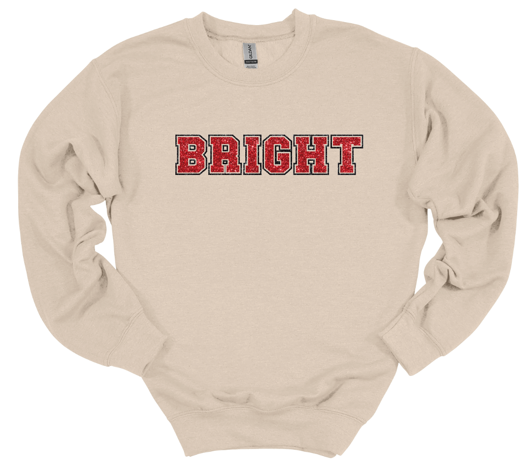 Bright - Faux Glitter Crew